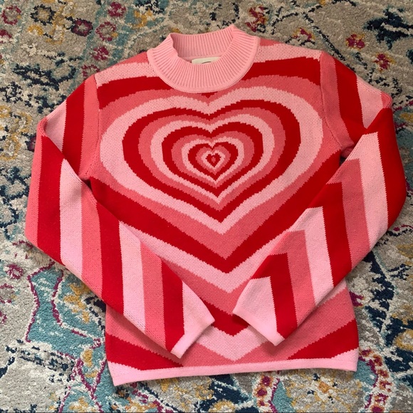 heart wave sweater cider